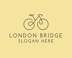 Yellow Bicycle Bike logo design