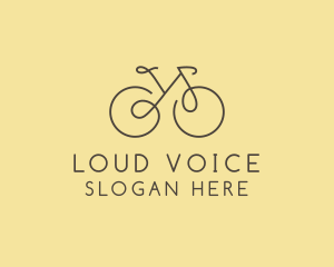 Yellow Bicycle Bike logo design