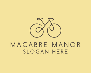 Yellow Bicycle Bike logo design