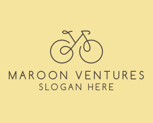 Yellow Bicycle Bike logo design