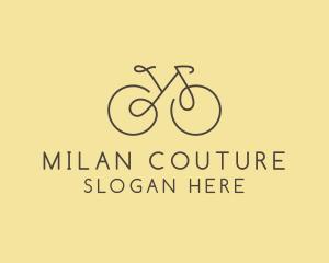 Yellow Bicycle Bike logo design