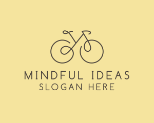 Yellow Bicycle Bike logo design