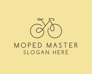 Yellow Bicycle Bike logo design