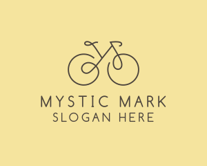 Yellow Bicycle Bike logo design