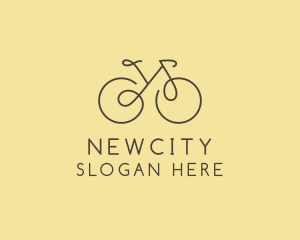 Yellow Bicycle Bike logo design