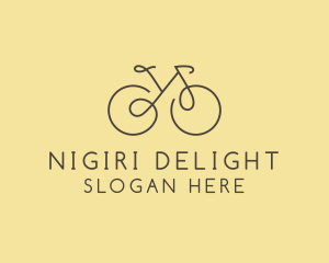 Yellow Bicycle Bike logo design