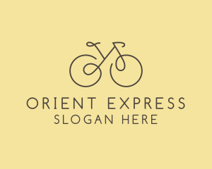 Yellow Bicycle Bike logo design