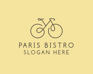 Yellow Bicycle Bike logo design