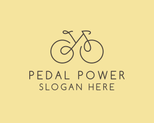 Cycling - Yellow Bicycle Bike logo design