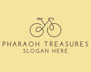 Yellow Bicycle Bike logo design