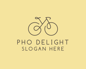 Yellow Bicycle Bike logo design