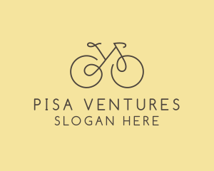 Yellow Bicycle Bike logo design