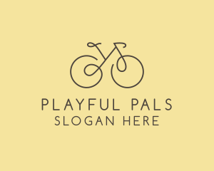 Yellow Bicycle Bike logo design