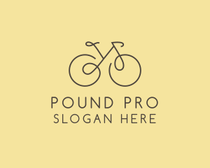 Yellow Bicycle Bike logo design