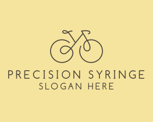 Yellow Bicycle Bike logo design