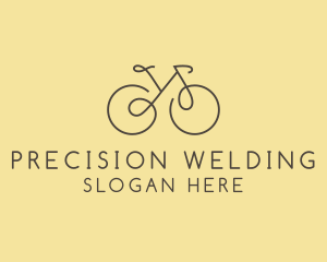 Yellow Bicycle Bike logo design