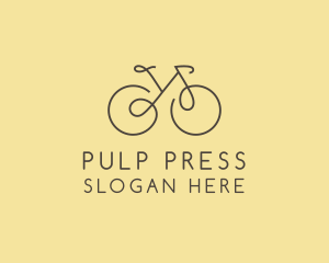 Yellow Bicycle Bike logo design