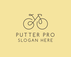 Yellow Bicycle Bike logo design