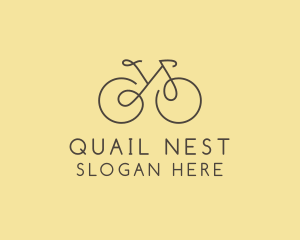 Yellow Bicycle Bike logo design