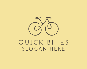 Yellow Bicycle Bike logo design