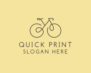 Yellow Bicycle Bike logo design