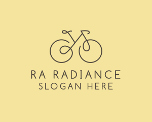 Yellow Bicycle Bike logo design