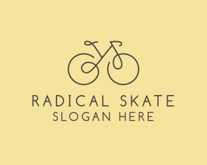 Yellow Bicycle Bike logo design