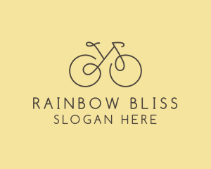 Yellow Bicycle Bike logo design