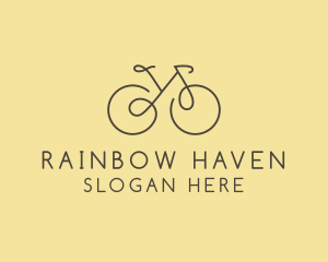 Yellow Bicycle Bike logo design