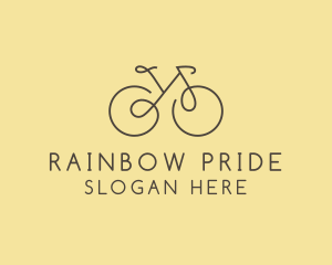 Yellow Bicycle Bike logo design