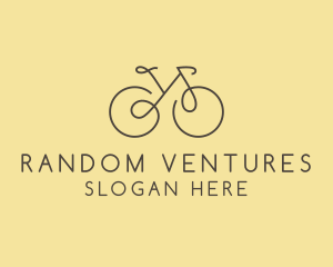 Yellow Bicycle Bike logo design