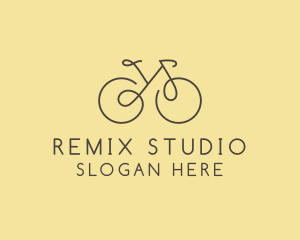 Yellow Bicycle Bike logo design