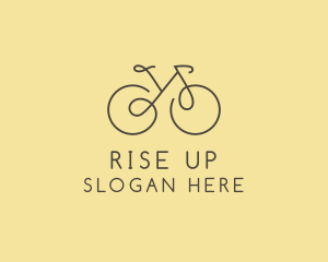 Yellow Bicycle Bike logo design