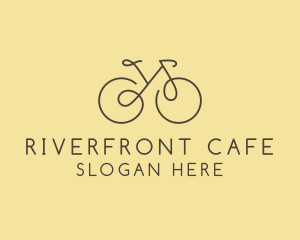 Yellow Bicycle Bike logo design