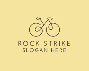 Yellow Bicycle Bike logo design