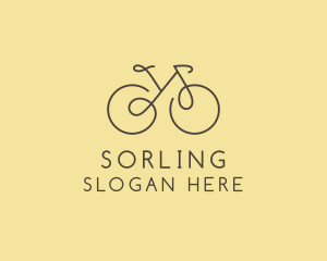 Yellow Bicycle Bike logo design