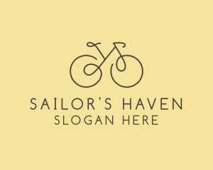 Yellow Bicycle Bike logo design