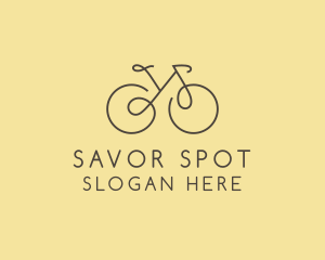 Yellow Bicycle Bike logo design