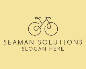 Yellow Bicycle Bike logo design