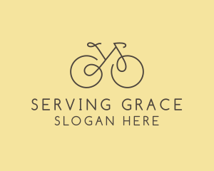 Yellow Bicycle Bike logo design