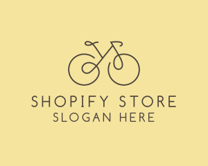 Yellow Bicycle Bike logo design