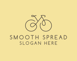 Yellow Bicycle Bike logo design