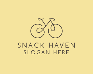 Yellow Bicycle Bike logo design