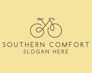 Yellow Bicycle Bike logo design