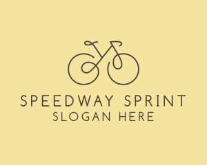 Yellow Bicycle Bike logo design