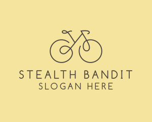 Yellow Bicycle Bike logo design