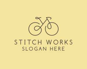 Yellow Bicycle Bike logo design