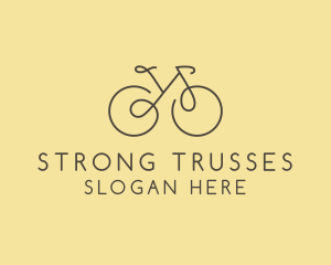 Yellow Bicycle Bike logo design