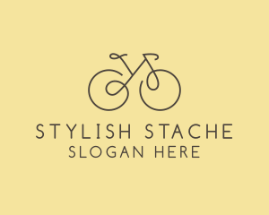 Yellow Bicycle Bike logo design