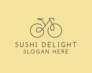 Yellow Bicycle Bike logo design